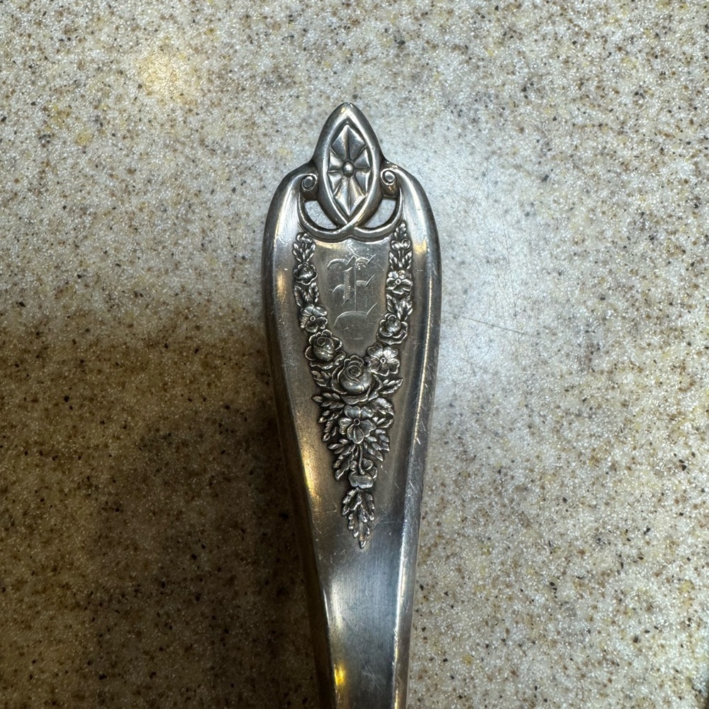 1847 Rogers Bros XS Triple Plate Old Colony 4 piece serving pieces.  Art Novo. - Picture 4 of 9